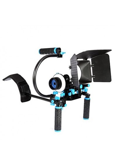  Basic Version Of The Dslr Camera Shoulder Rig With Simple C type portable matte box follow focus  